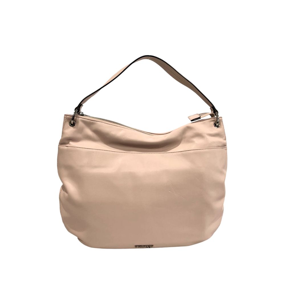 Pink PU Women Shoulder Bag - ventzia