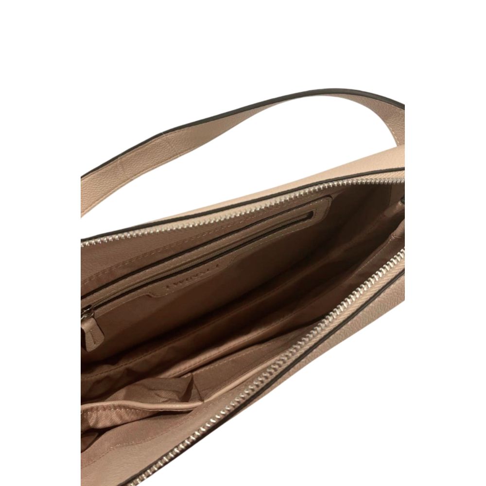 Pink PU Women Shoulder Bag - ventzia