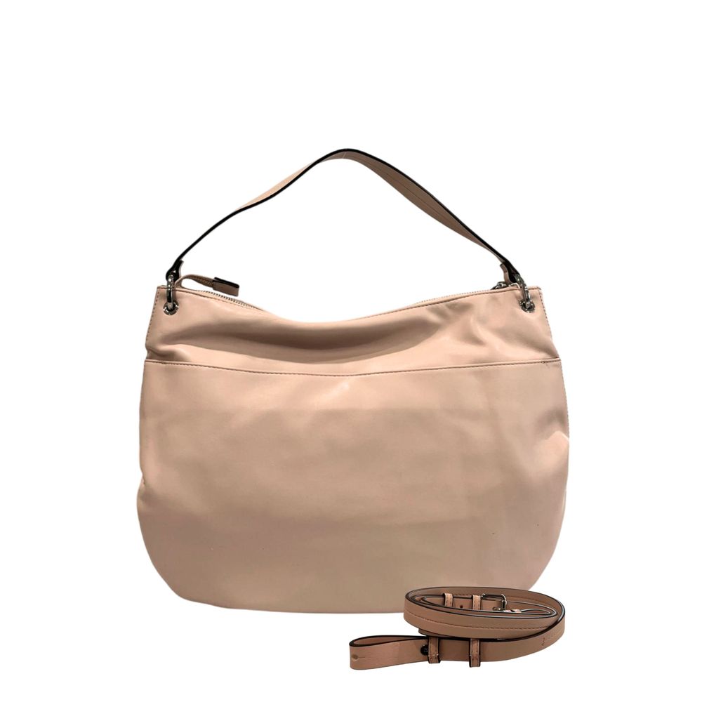 Pink PU Women Shoulder Bag - ventzia