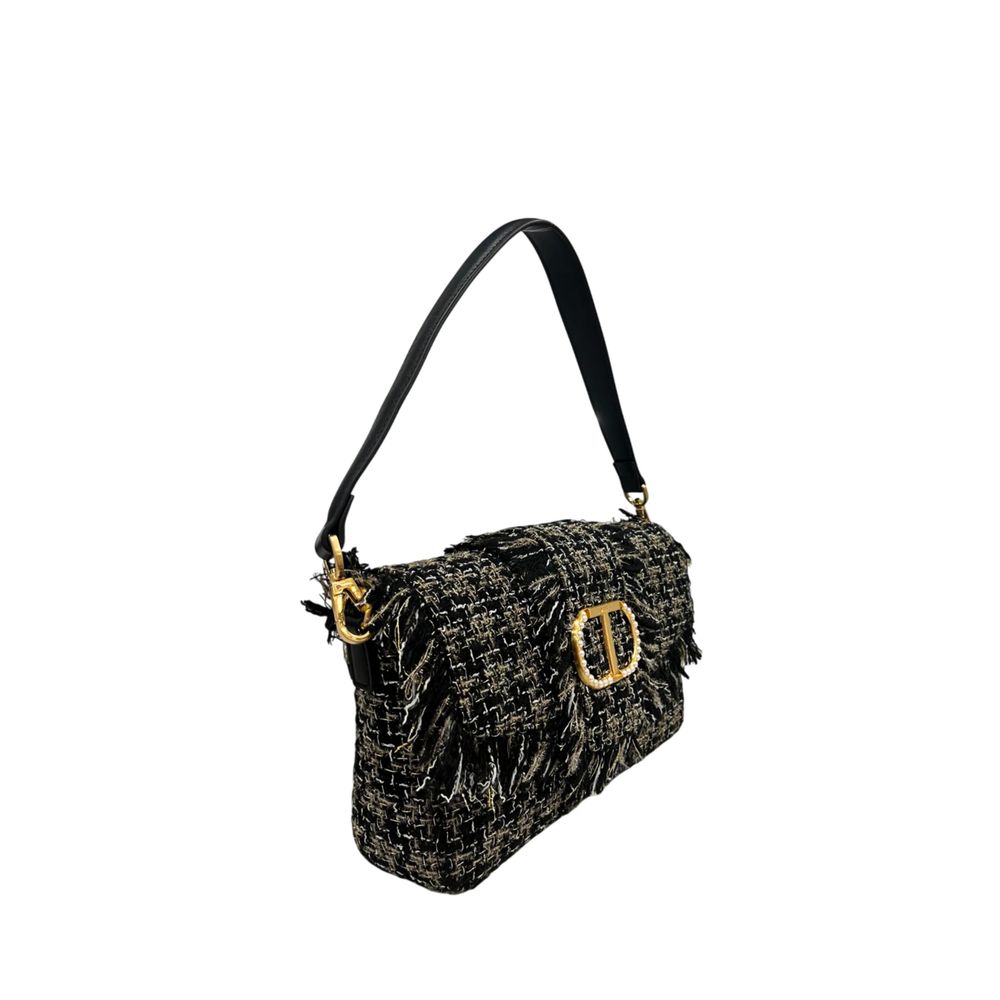 Black PU Women Shoulder Bag - ventzia