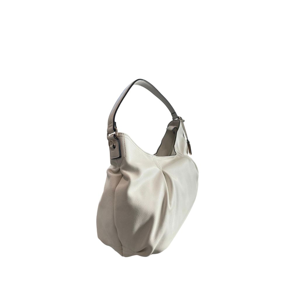 White PU Women Shoulder Bag - ventzia