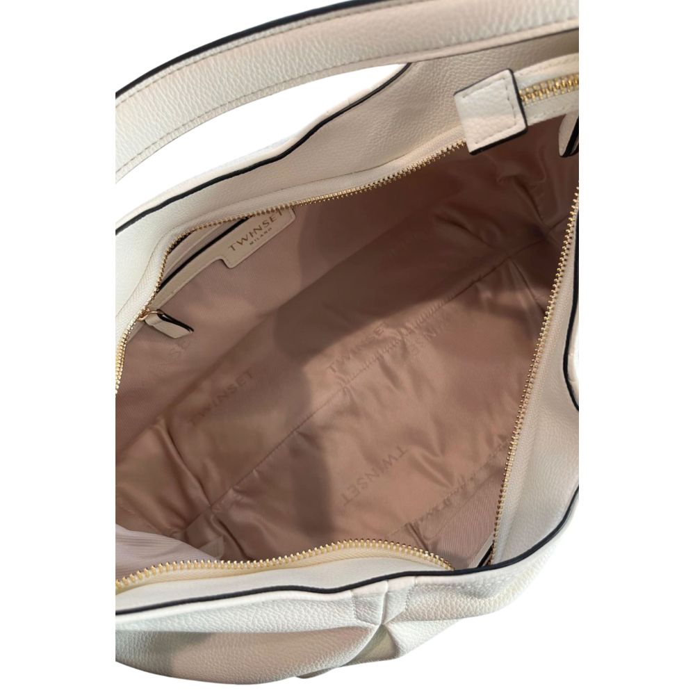 White PU Women Shoulder Bag - ventzia