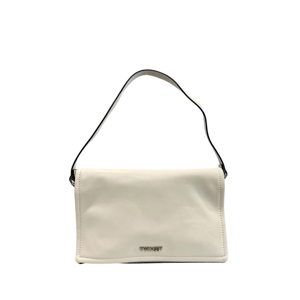 White PU Women Shoulder Bag - ventzia