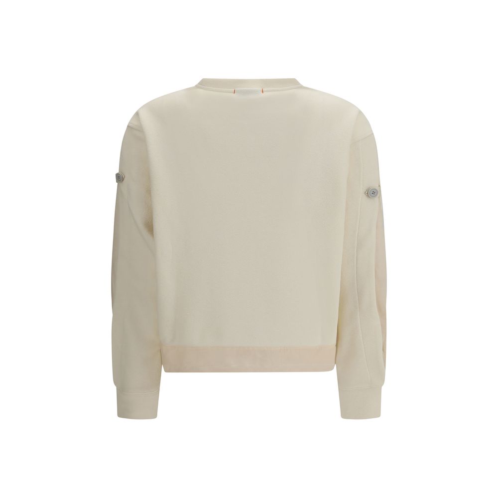 Beige Polyester Sweatshirt - ventzia