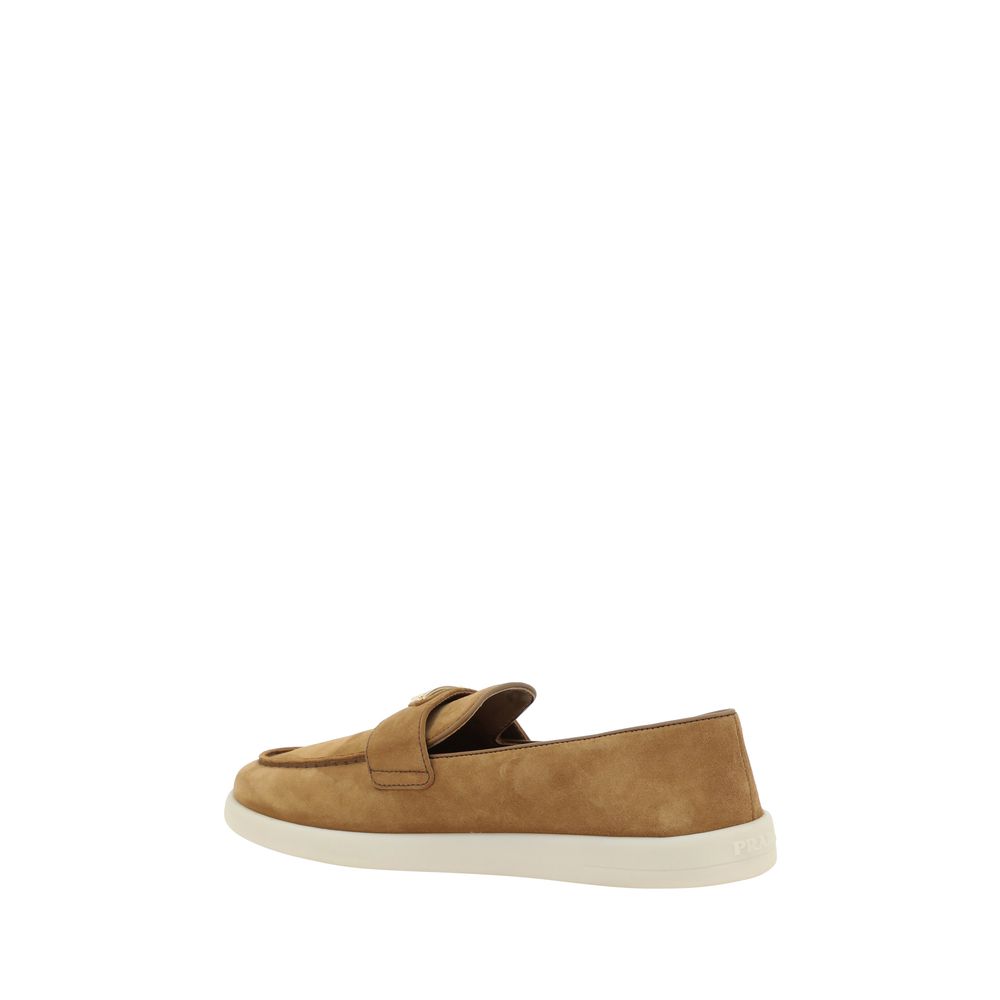 Brown Calf Leather Bos Taurus Slip-On Loafers - ventzia
