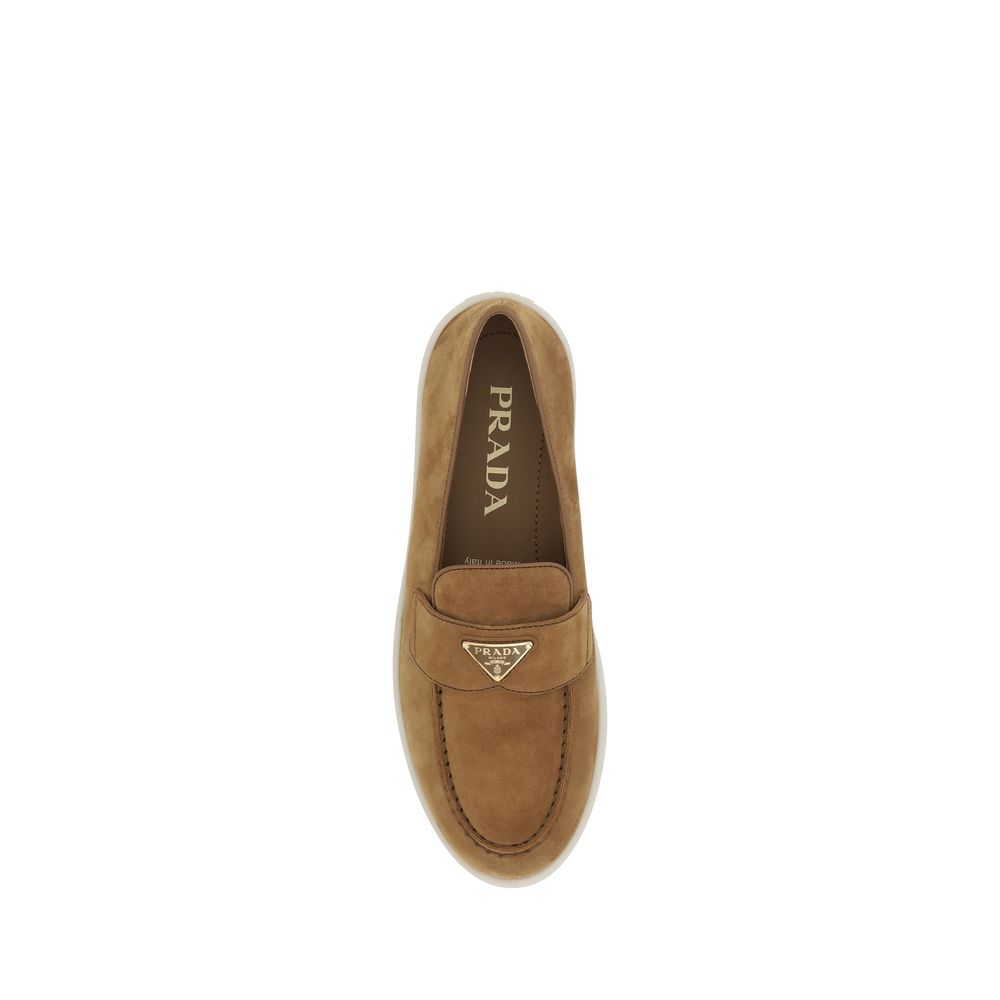 Brown Calf Leather Bos Taurus Slip-On Loafers - ventzia