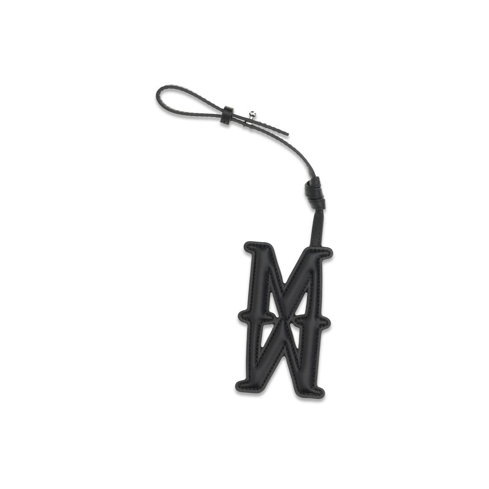 Black Calf Leather Bos Taurus Scarf - ventzia