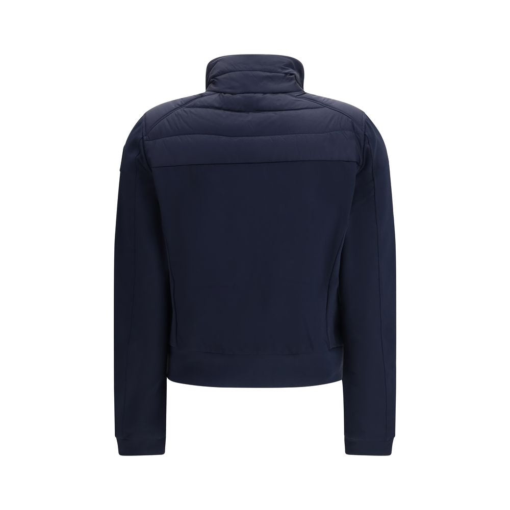 Blue Polyamide Shell Jacket - ventzia