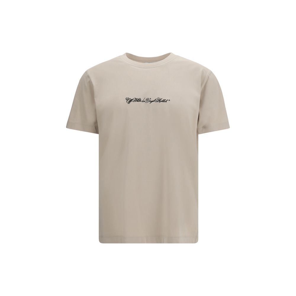 Beige Cotton T-Shirt - ventzia