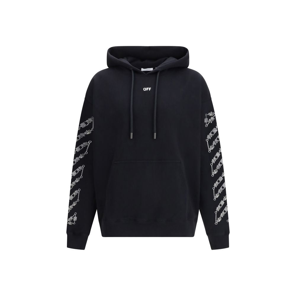 Black Cotton Sweatshirt - ventzia