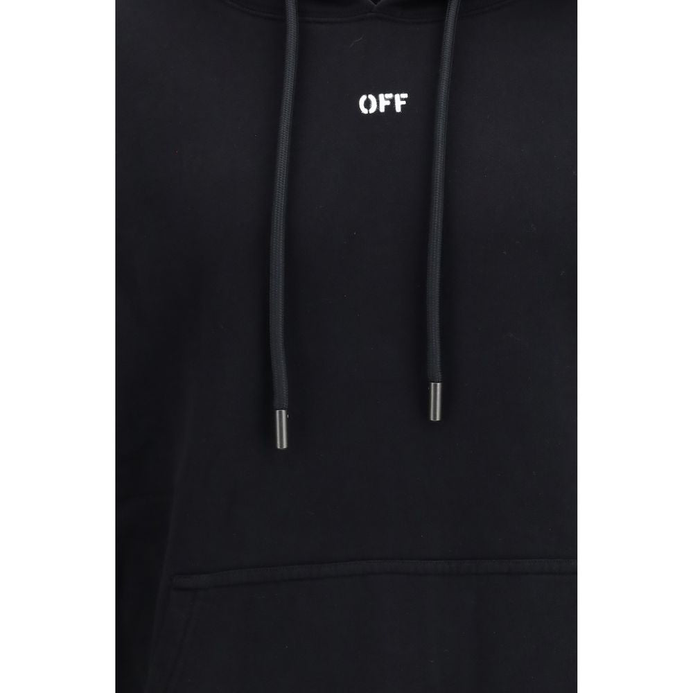 Black Cotton Sweatshirt - ventzia