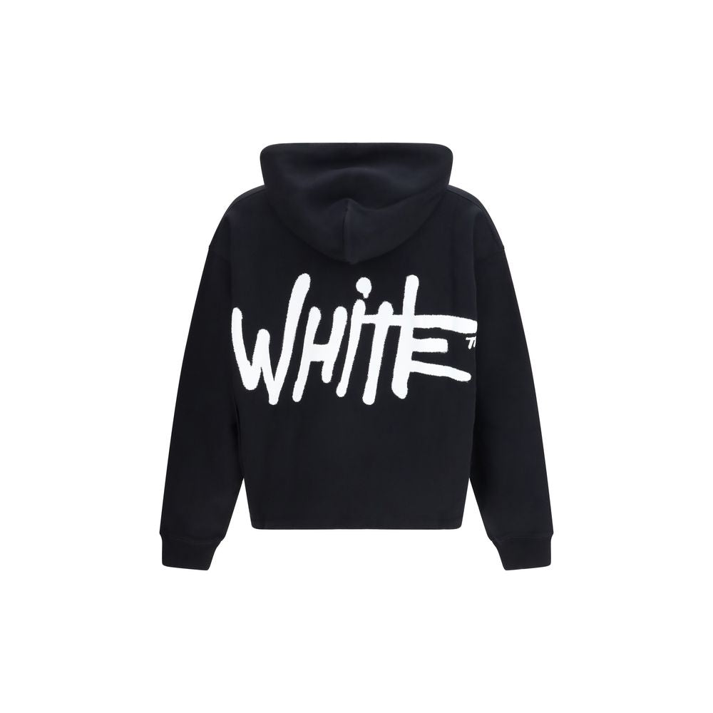 Black Cotton Sweatshirt - ventzia