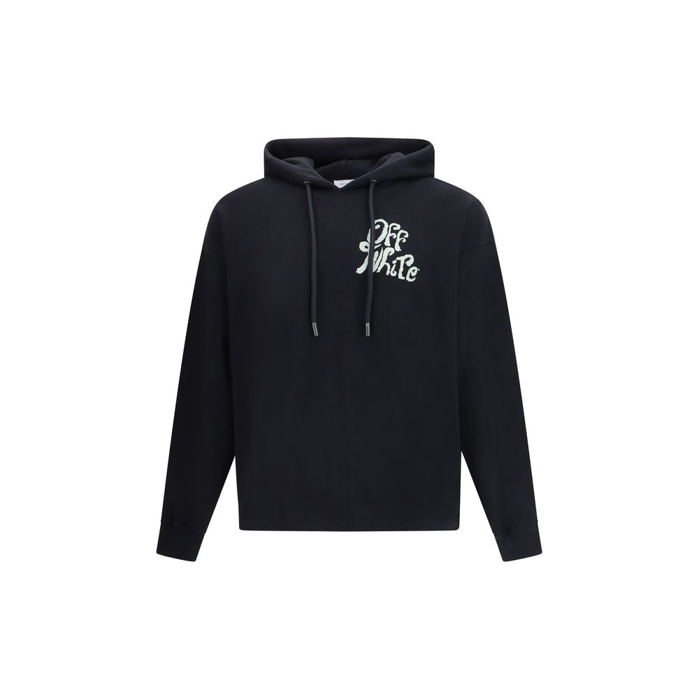 Black Cotton Sweatshirt - ventzia
