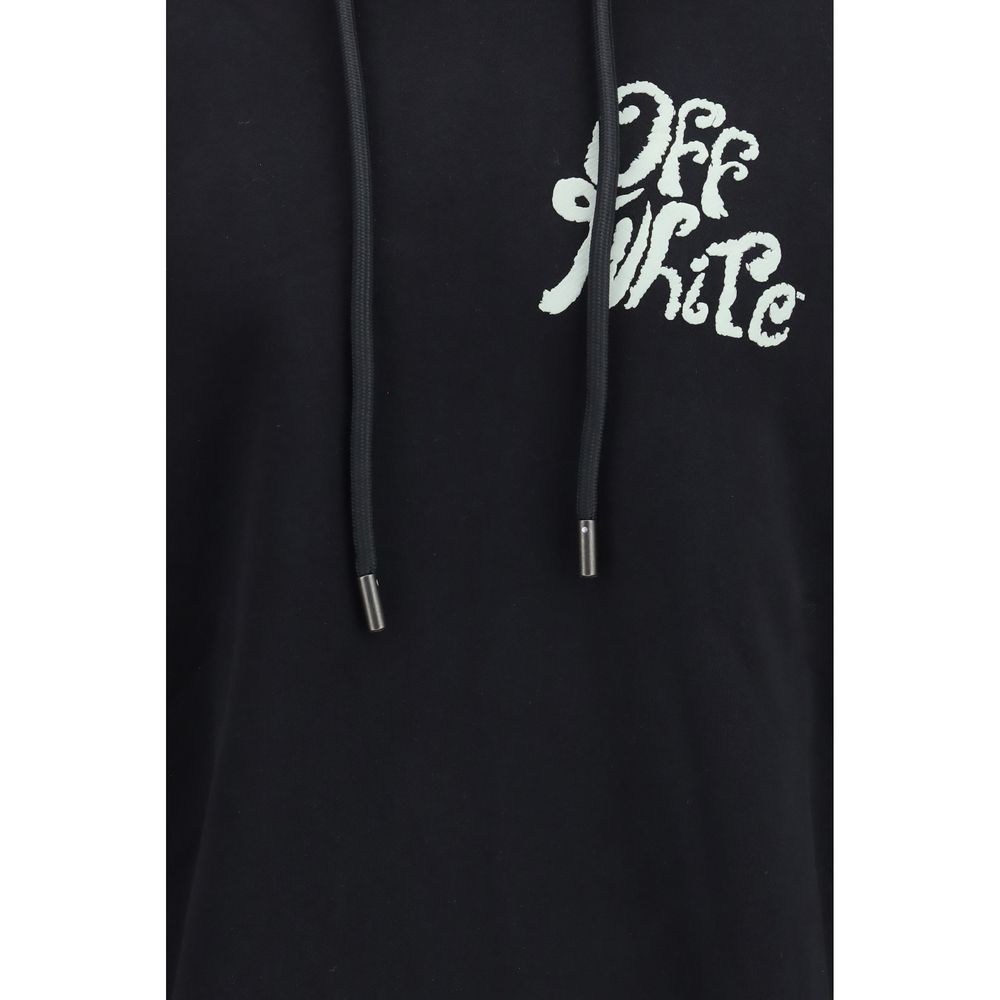 Black Cotton Sweatshirt - ventzia