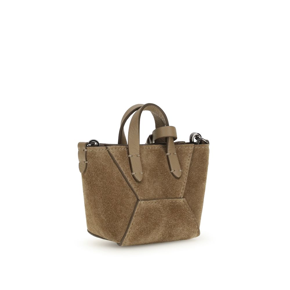 Brown Calf Leather Bos Taurus Shoulder Bag - ventzia