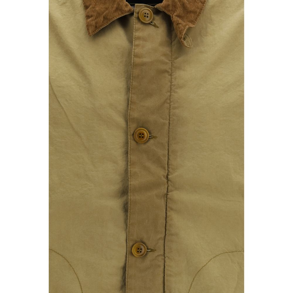 Beige Cotton Coat - ventzia