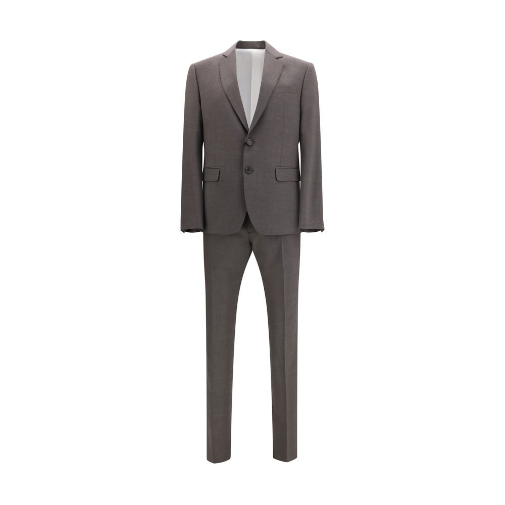 Gray Fleece Wool Two-Piece Suit - ventzia