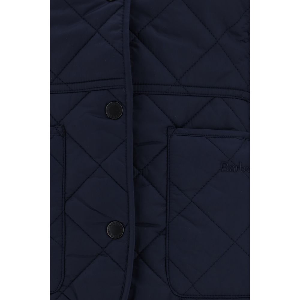 Blue Polyester Coat - ventzia