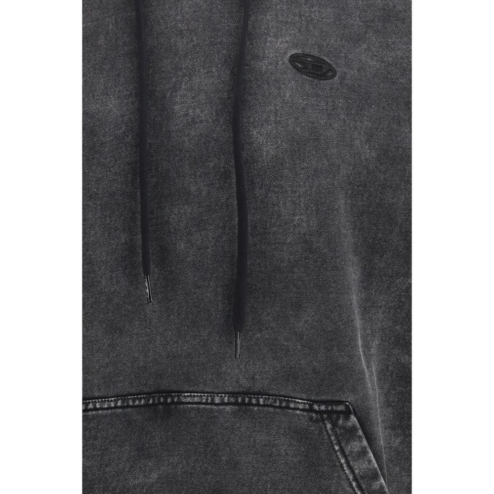 Black Cotton Sweatshirt - ventzia