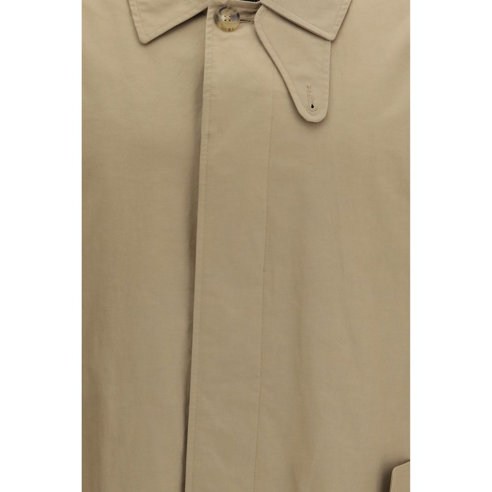 Beige Polyester Coat