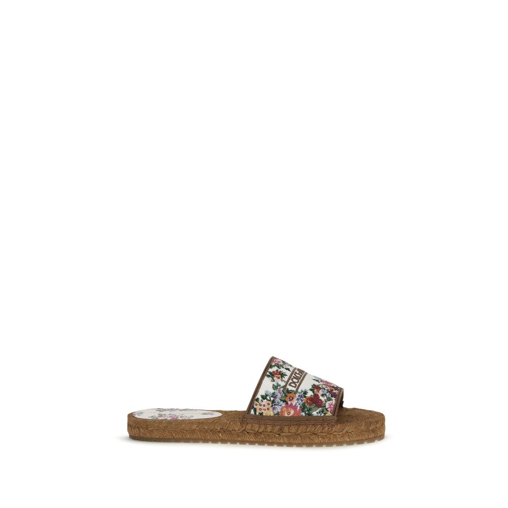 Multicolor Fabric Espadrilles - ventzia