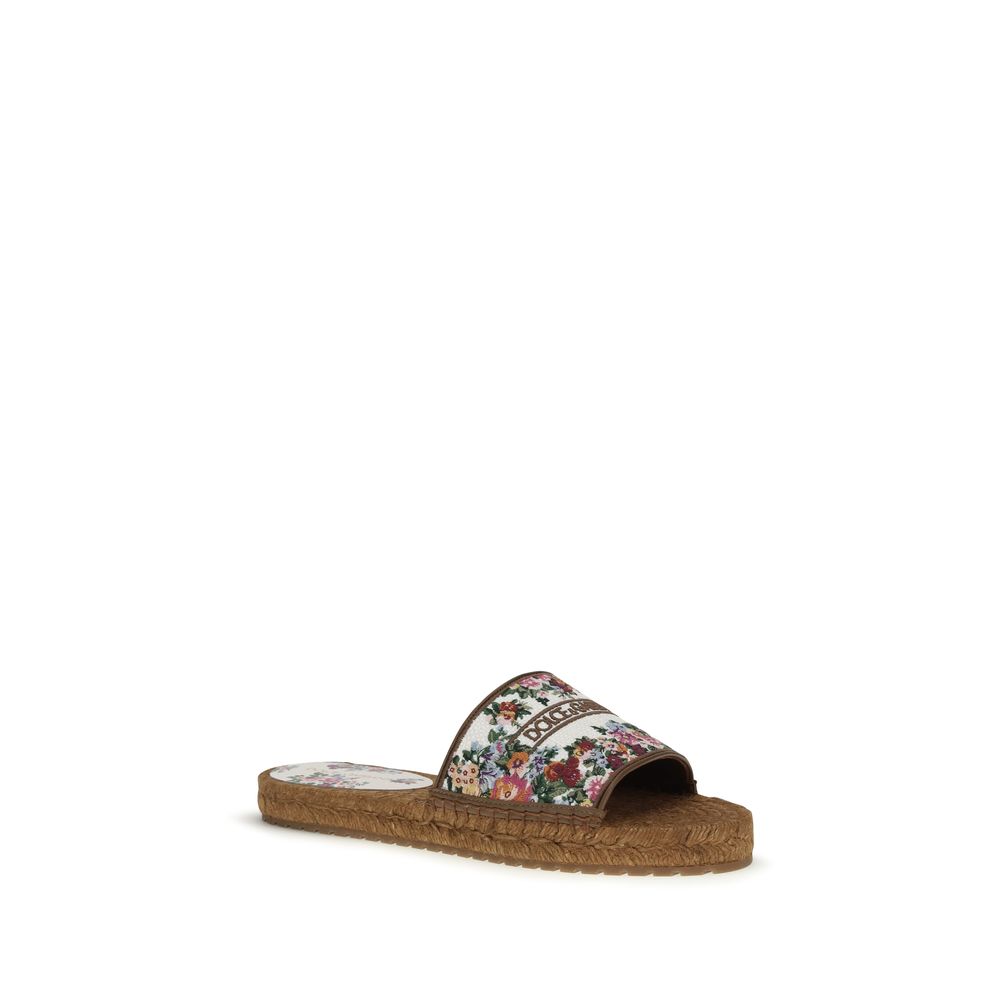 Multicolor Fabric Espadrilles - ventzia
