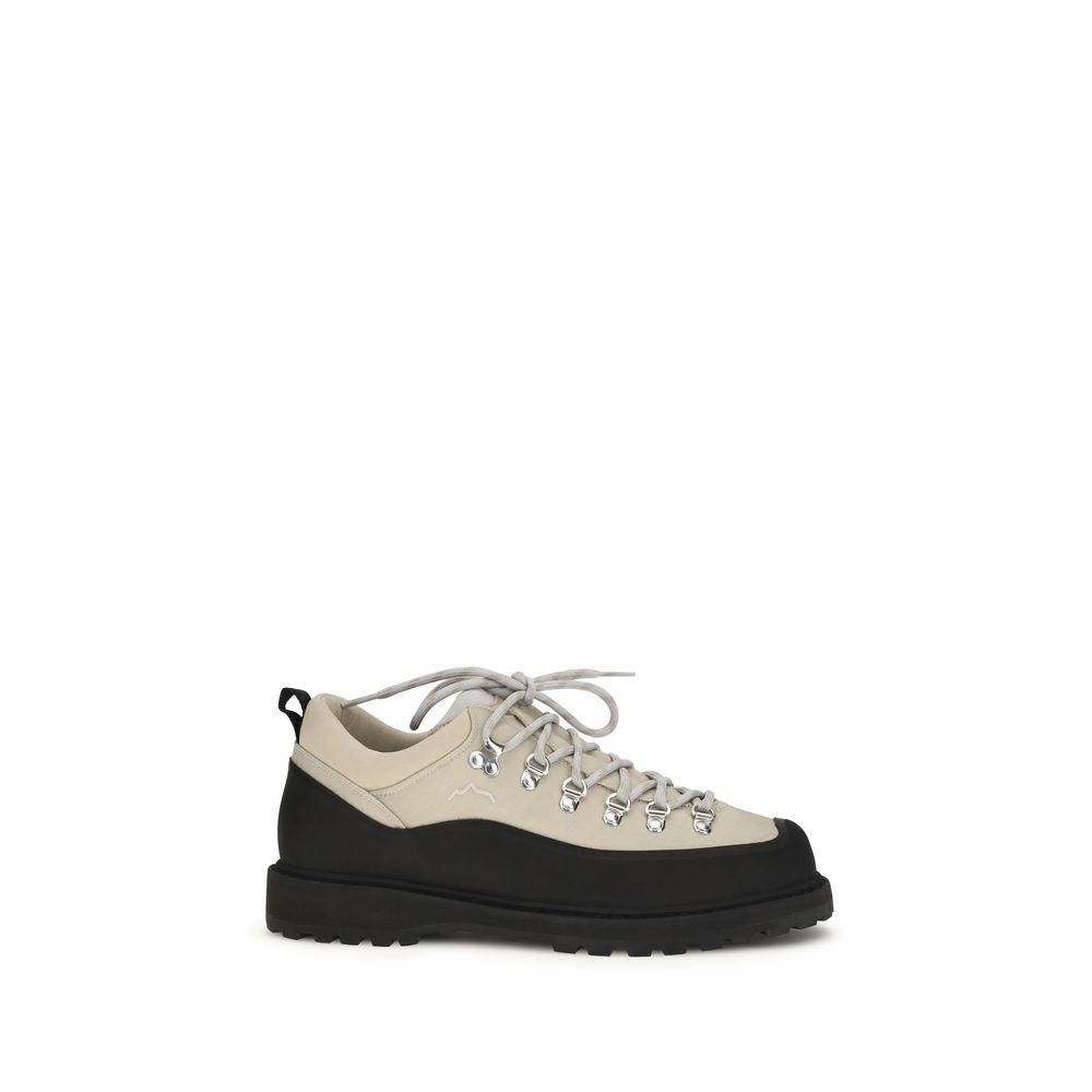 Beige Polyester Ankle Boots - ventzia