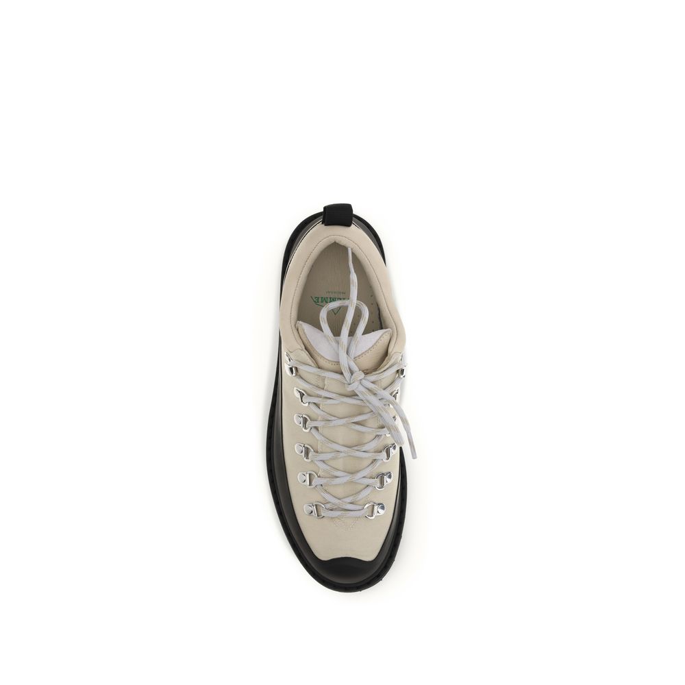 Beige Polyester Ankle Boots - ventzia