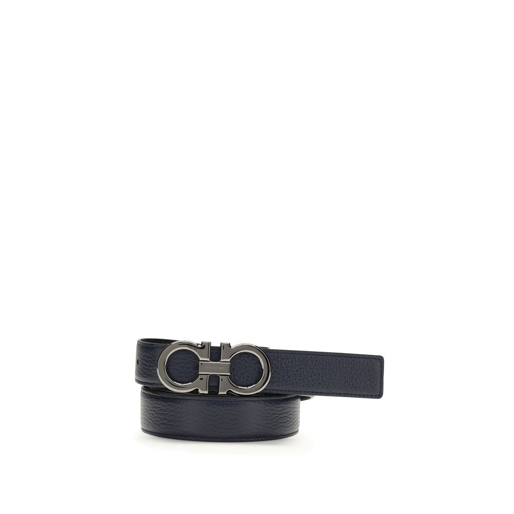 Blue Calf Leather Bos Taurus Regular Belt - ventzia