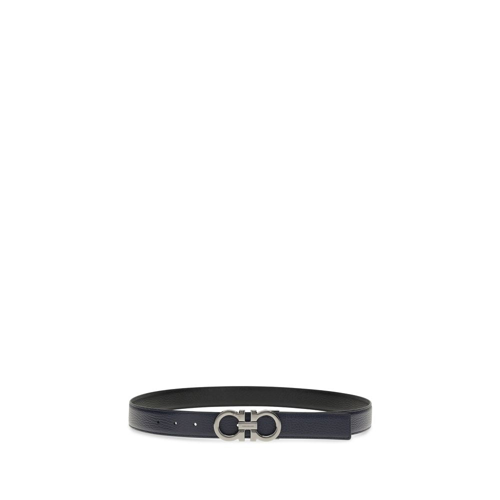 Blue Calf Leather Bos Taurus Regular Belt - ventzia