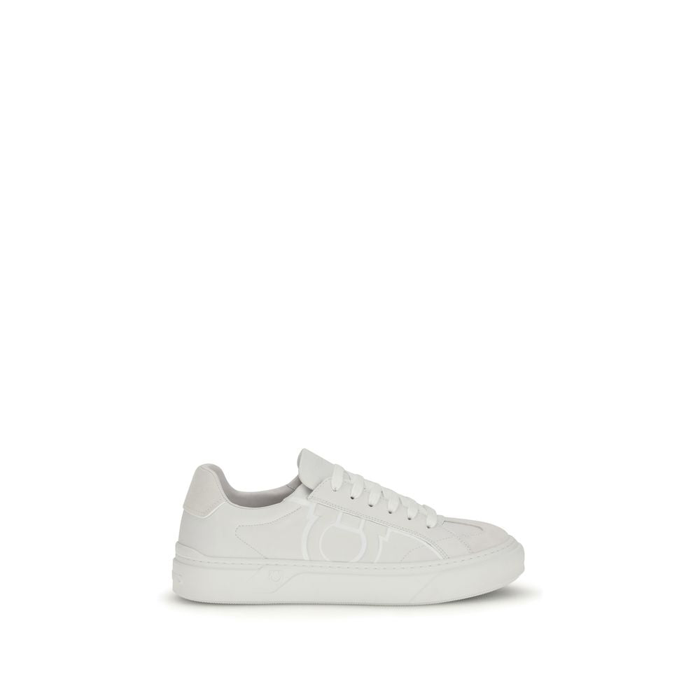 White Calf Leather Bos Taurus Sneakers - ventzia