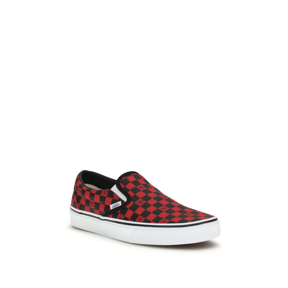 Multicolor Cotton Low Top Sneakers