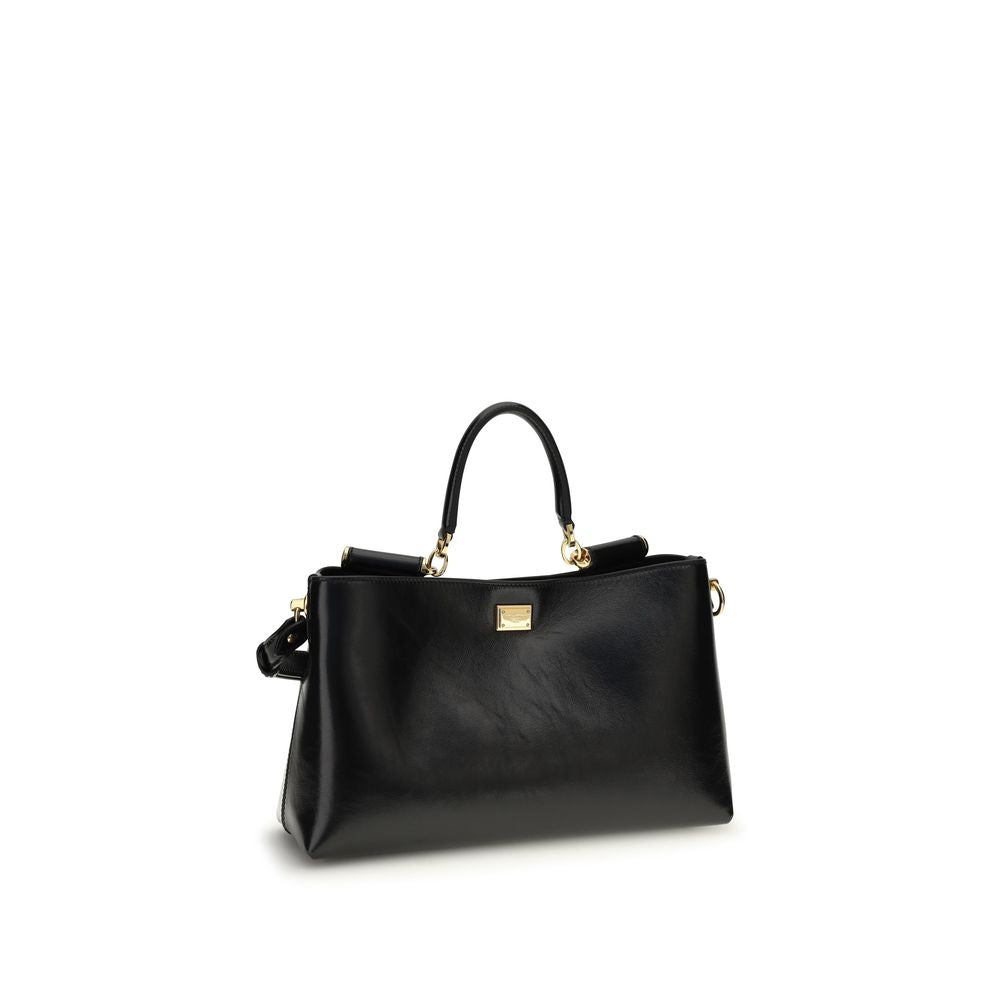 Black Calf Leather Bos Taurus Shoulder Bag - ventzia
