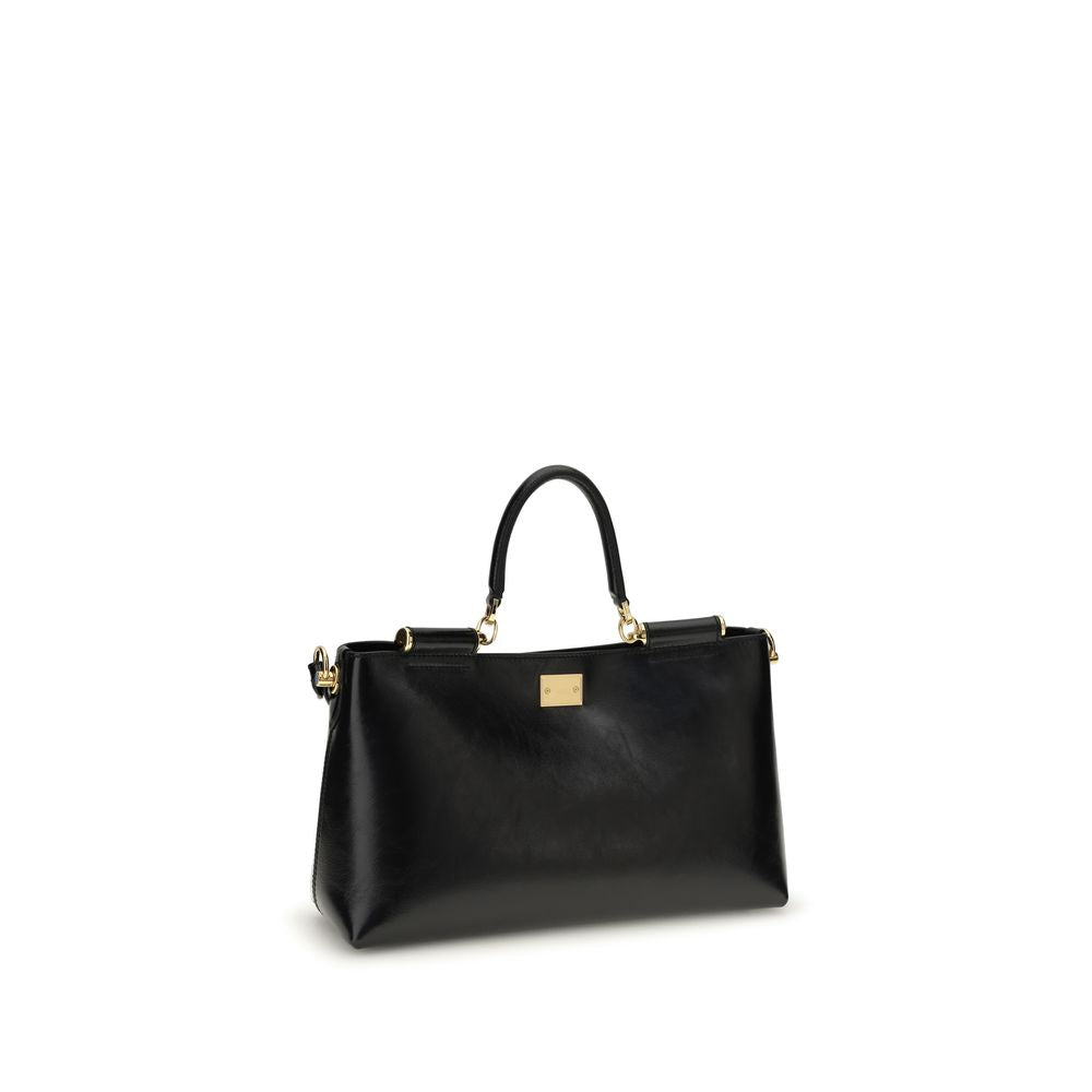 Black Calf Leather Bos Taurus Shoulder Bag - ventzia