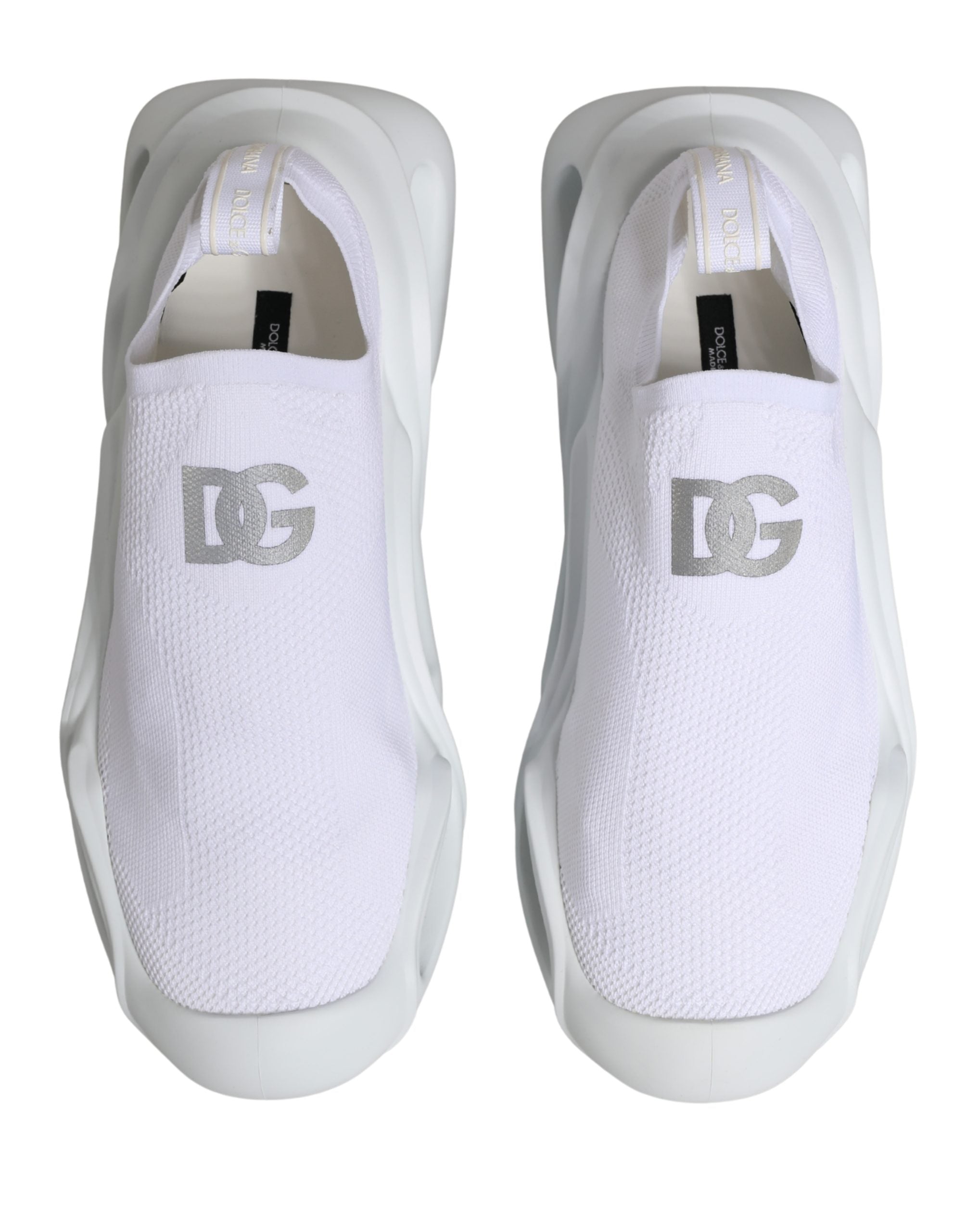 White Slip On Wave Low Top Sneakers Shoes - ventzia