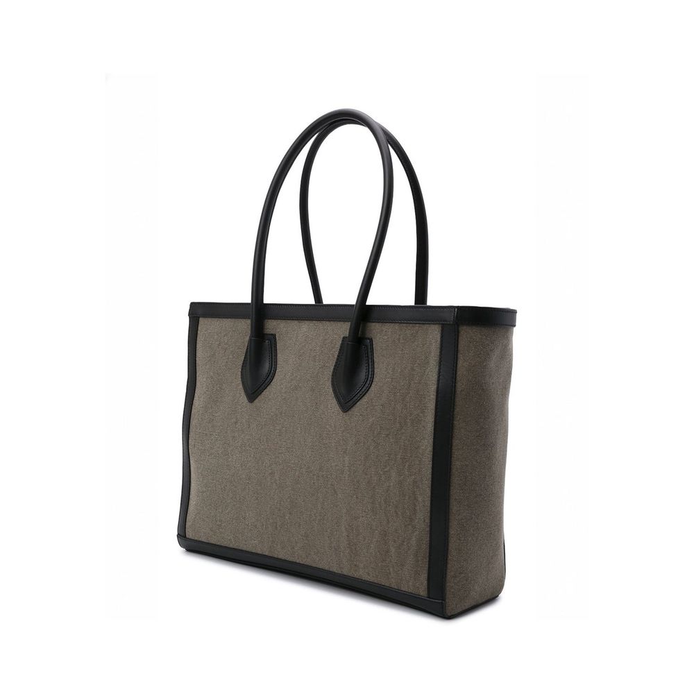 Bicolor Cotton Tote Bag - ventzia