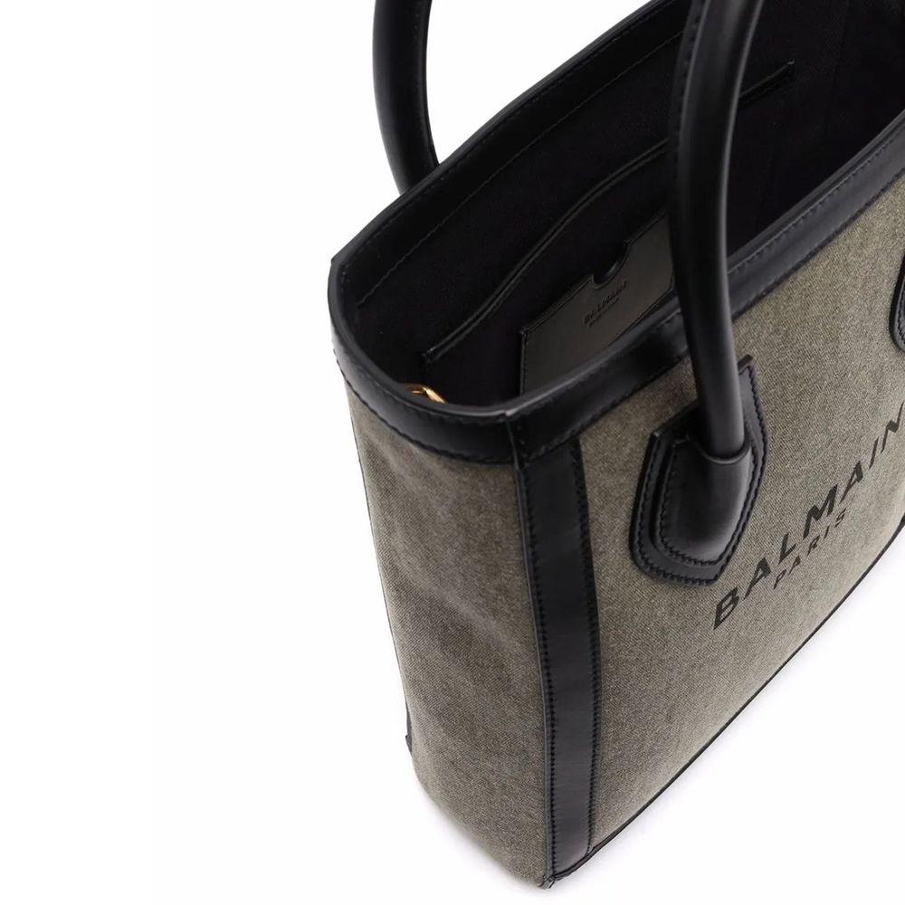 Bicolor Cotton Tote Bag - ventzia