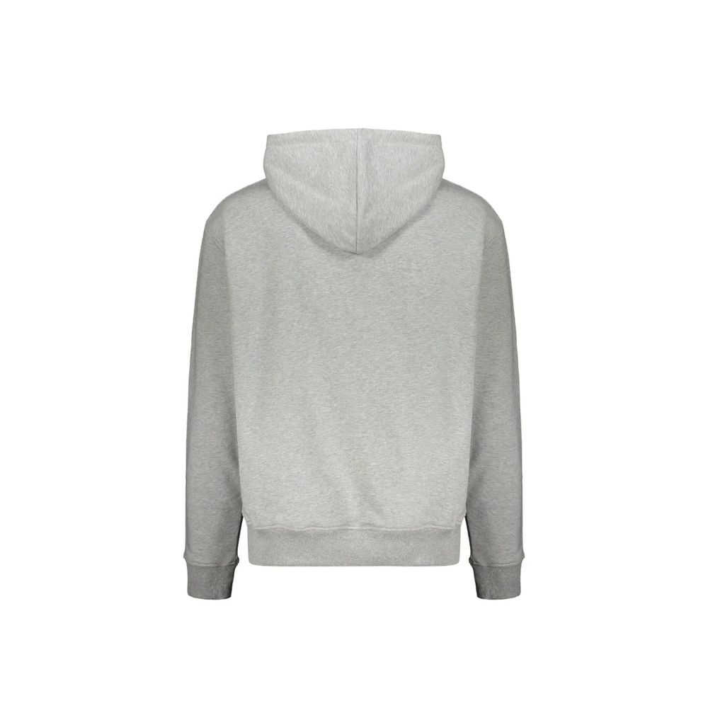 Gray Cotton Hoodie - ventzia
