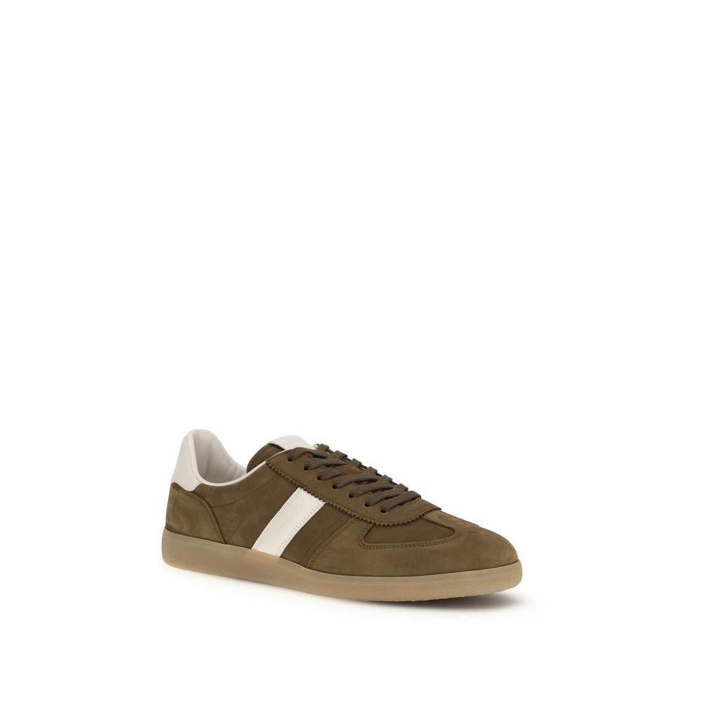 Brown Calf Leather Bos Taurus Low Top Sneakers - ventzia