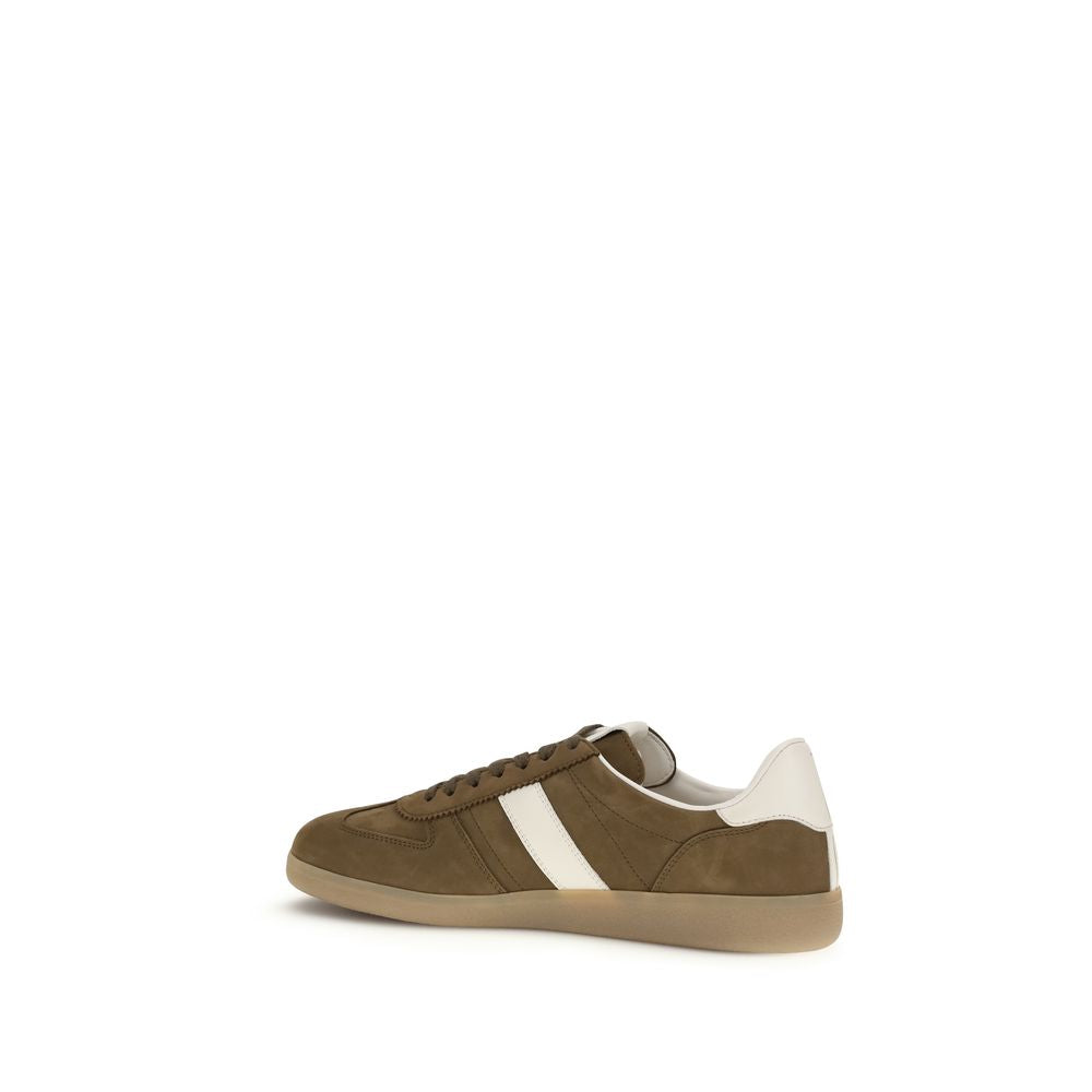 Brown Calf Leather Bos Taurus Low Top Sneakers - ventzia