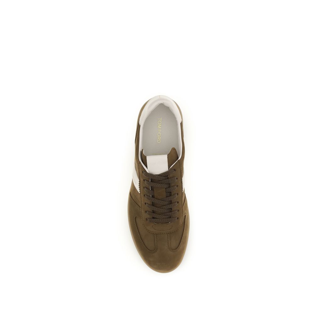 Brown Calf Leather Bos Taurus Low Top Sneakers - ventzia