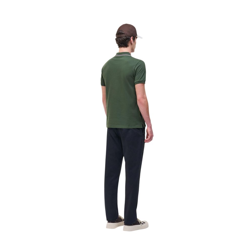 Green Cotton Polo Shirt - ventzia