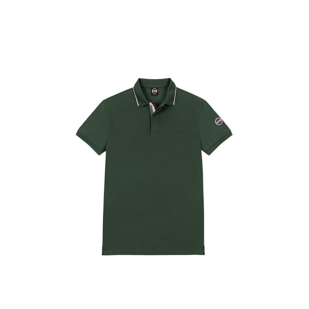 Green Cotton Polo Shirt - ventzia