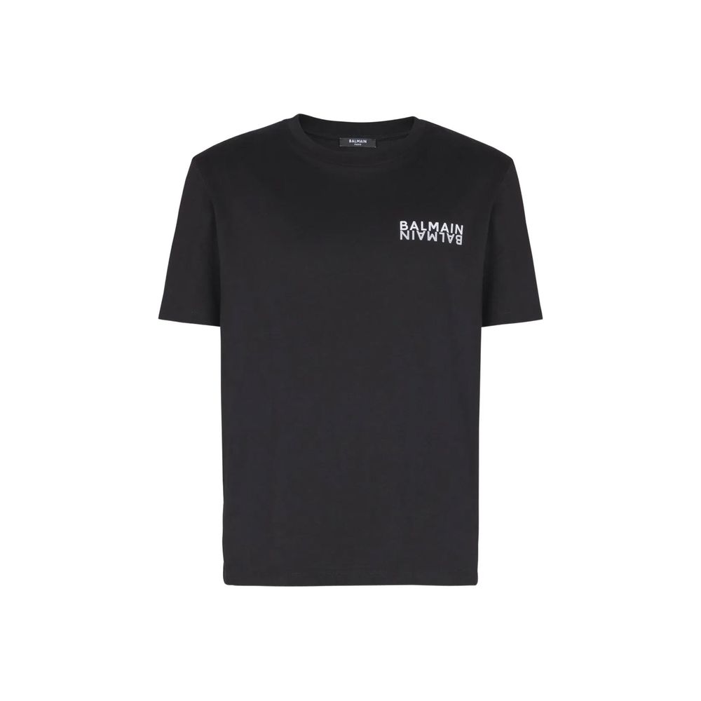 Black Cotton T-Shirt - ventzia