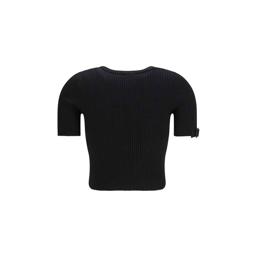 Black Viscose Top - ventzia