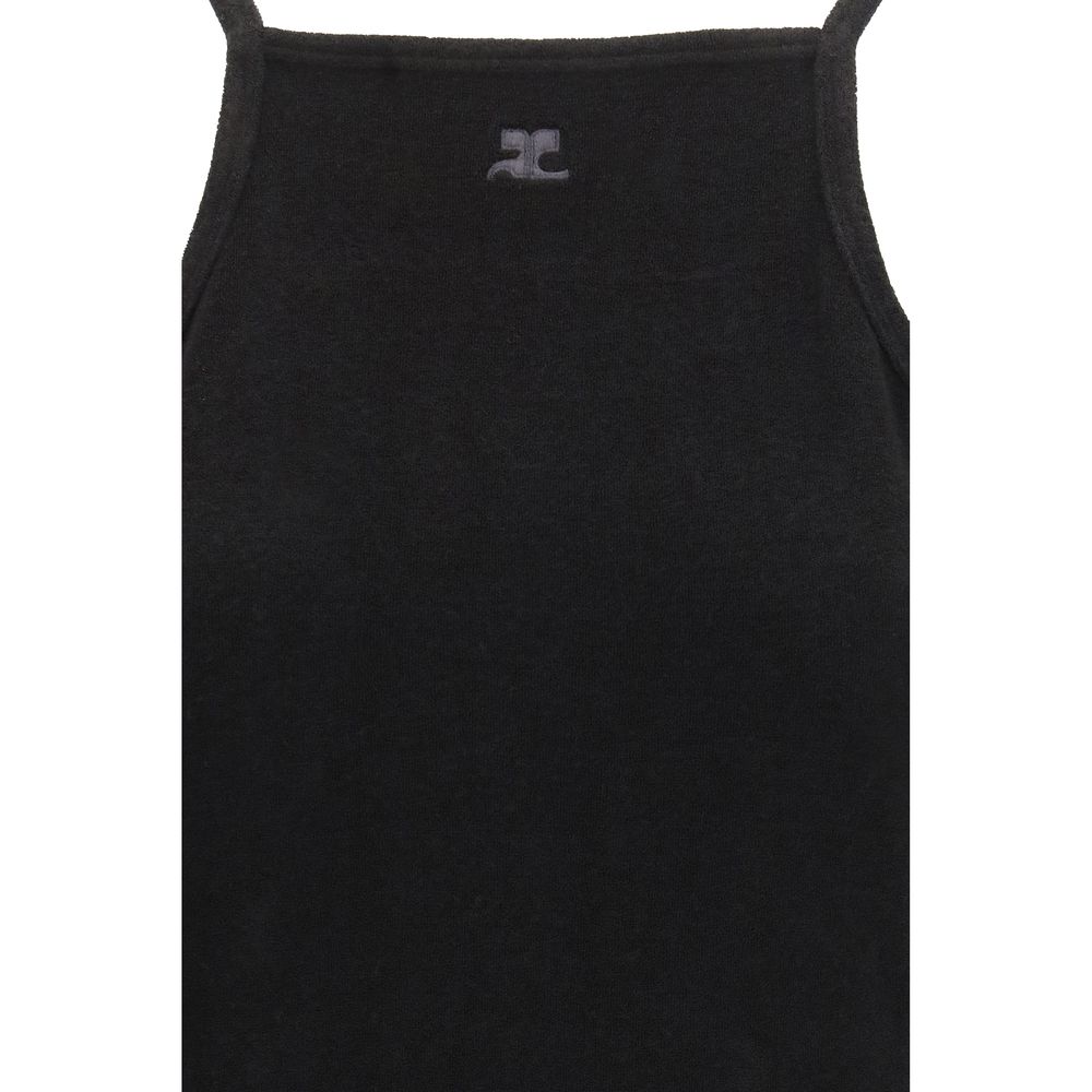 Black Viscose Casual Dress - ventzia