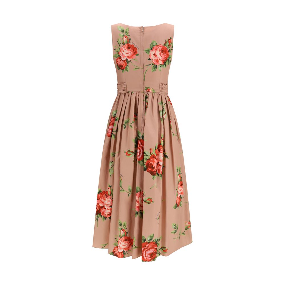Multicolor Cotton Casual Dress - ventzia