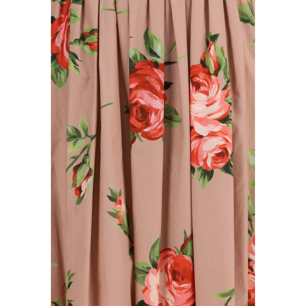 Multicolor Cotton Casual Dress - ventzia