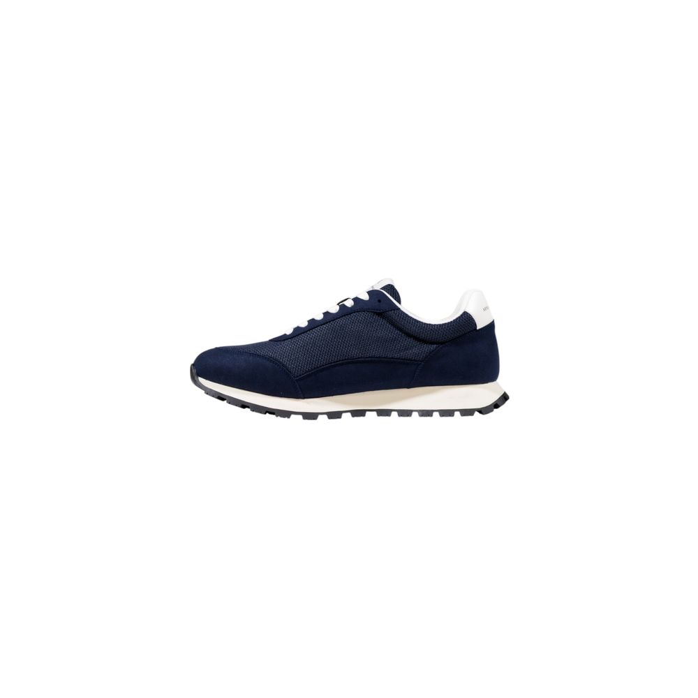 Bicolor Polyester Athletic Sneakers - ventzia