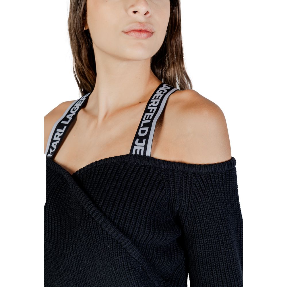 Black Cotton Sweatshirt - ventzia